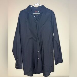 JF J.Ferrar Classic Black Dress Shirt 34/35 17.5”